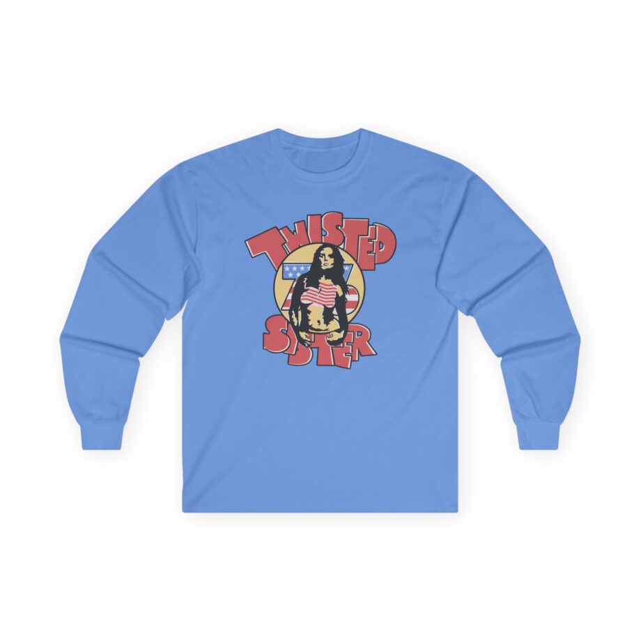 Ladies Stars and Stripes Twisted Sister Unisex Ultra Cotton Long Sleeve Tee
