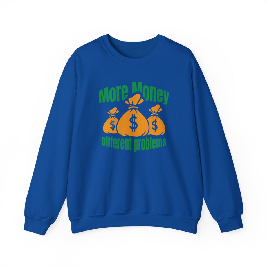 Aba and Preach More Money Different Problems Unisex Heavy Blend™ Crewneck Sweatshirt