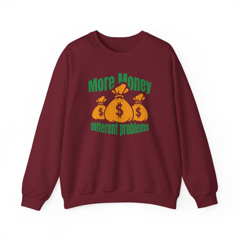 Aba and Preach More Money Different Problems Unisex Heavy Blend™ Crewneck Sweatshirt