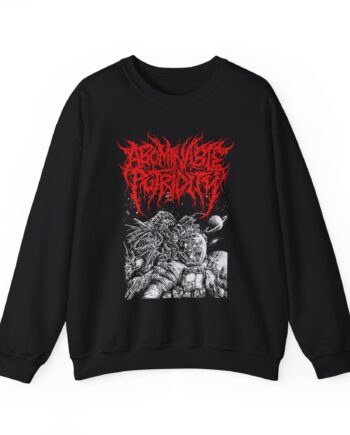 Abominable Putridity The Last Astronaut Red Logo Unisex Heavy Blend™ Crewneck Sweatshirt