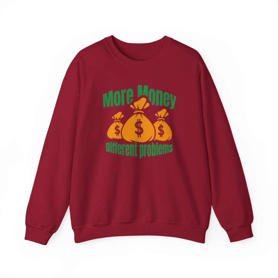 Aba and Preach More Money Different Problems Unisex Heavy Blend™ Crewneck Sweatshirt