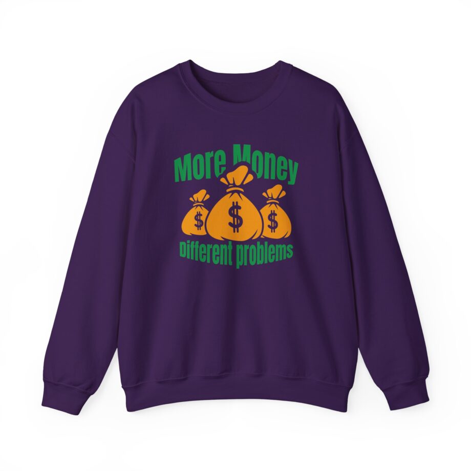 Aba and Preach More Money Different Problems Unisex Heavy Blend™ Crewneck Sweatshirt