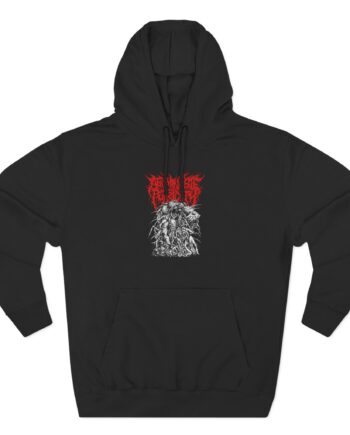 Abominable Putridity Trampling The Doomed Three-Panel Fleece Hoodie