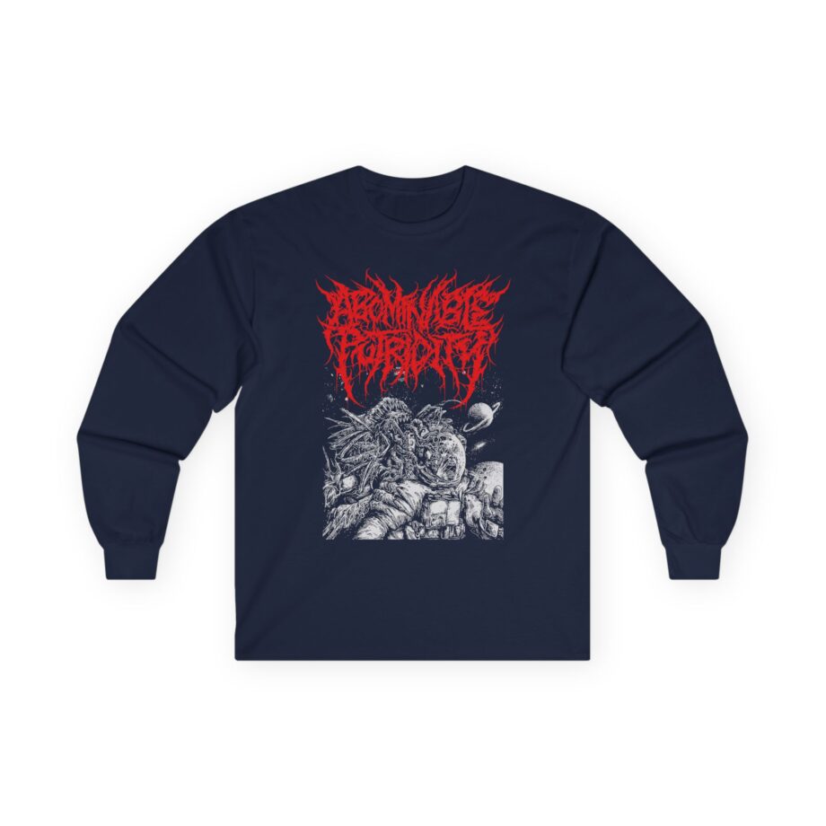 Abominable Putridity The Last Astronaut Red Logo Unisex Ultra Cotton Long Sleeve Tee