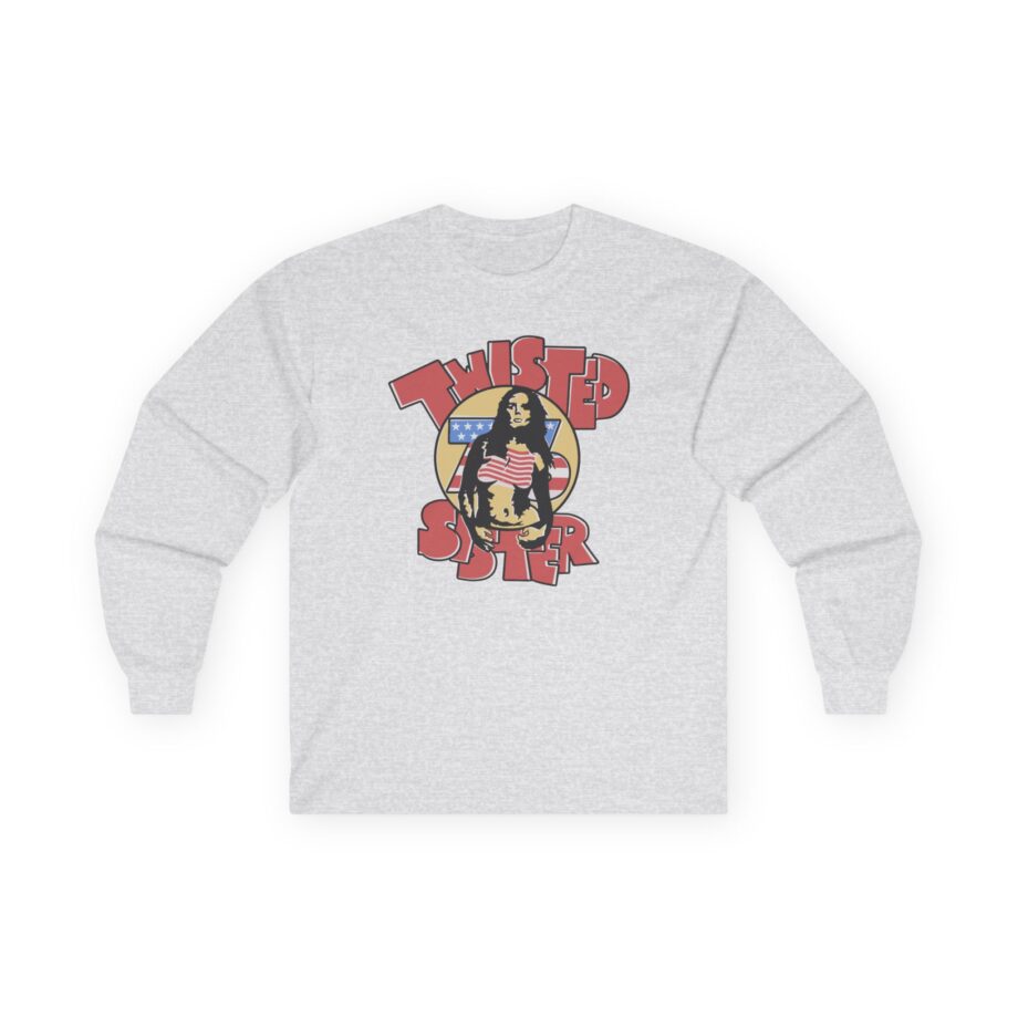 Ladies Stars and Stripes Twisted Sister Unisex Ultra Cotton Long Sleeve Tee