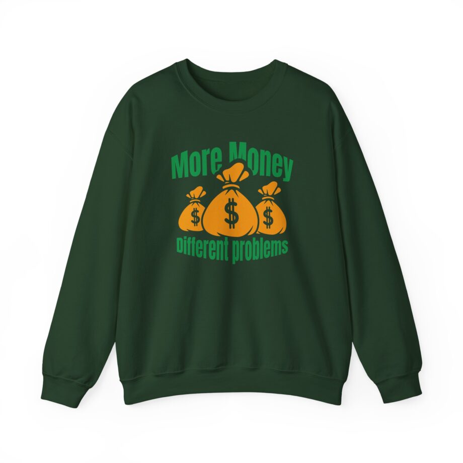 Aba and Preach More Money Different Problems Unisex Heavy Blend™ Crewneck Sweatshirt