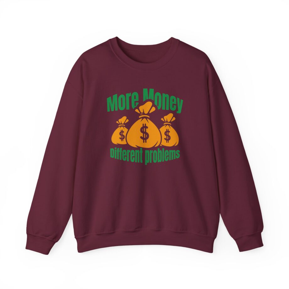 Aba and Preach More Money Different Problems Unisex Heavy Blend™ Crewneck Sweatshirt