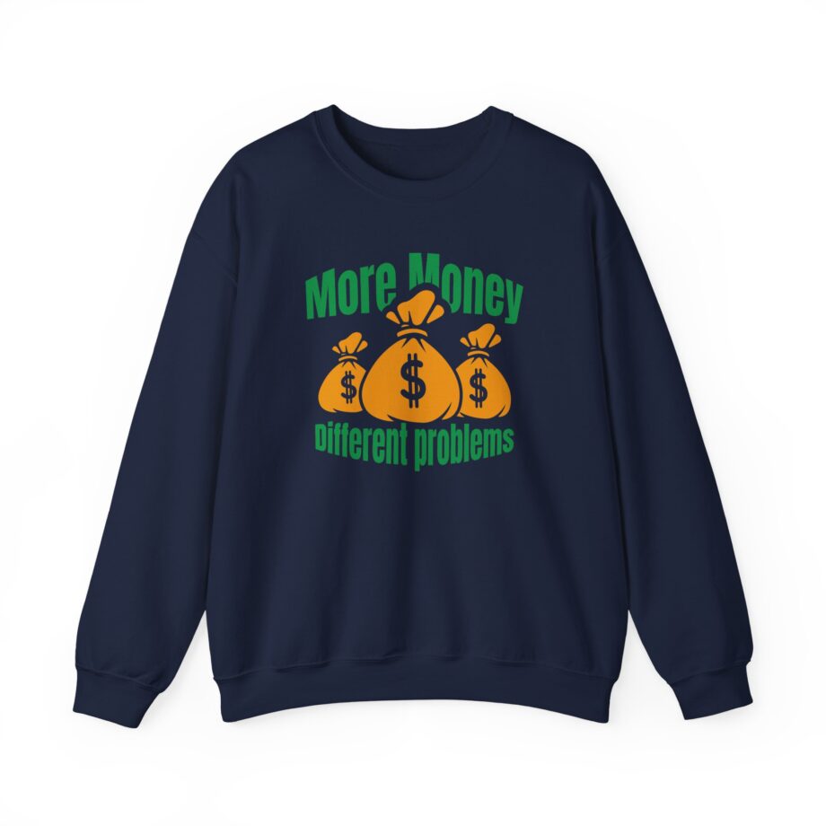Aba and Preach More Money Different Problems Unisex Heavy Blend™ Crewneck Sweatshirt